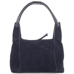 Gucci shoulder bag suede handbag black